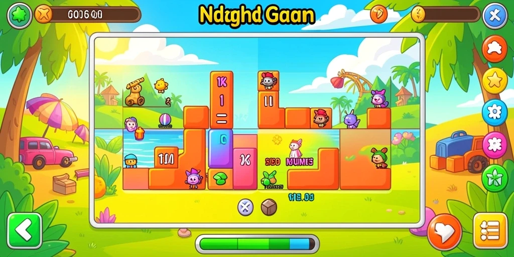 Level yang menantang dengan desain kreatif.
