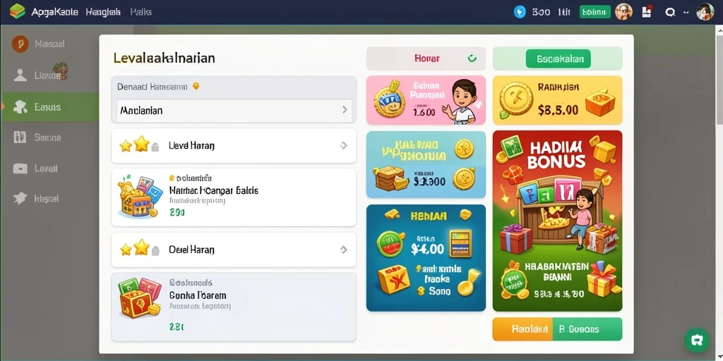 Pengaturan level yang penuh warna dan mengasyikkan.