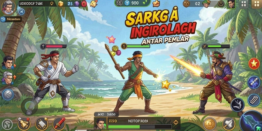 Gameplay seru yang penuh tantangan dan strategi.