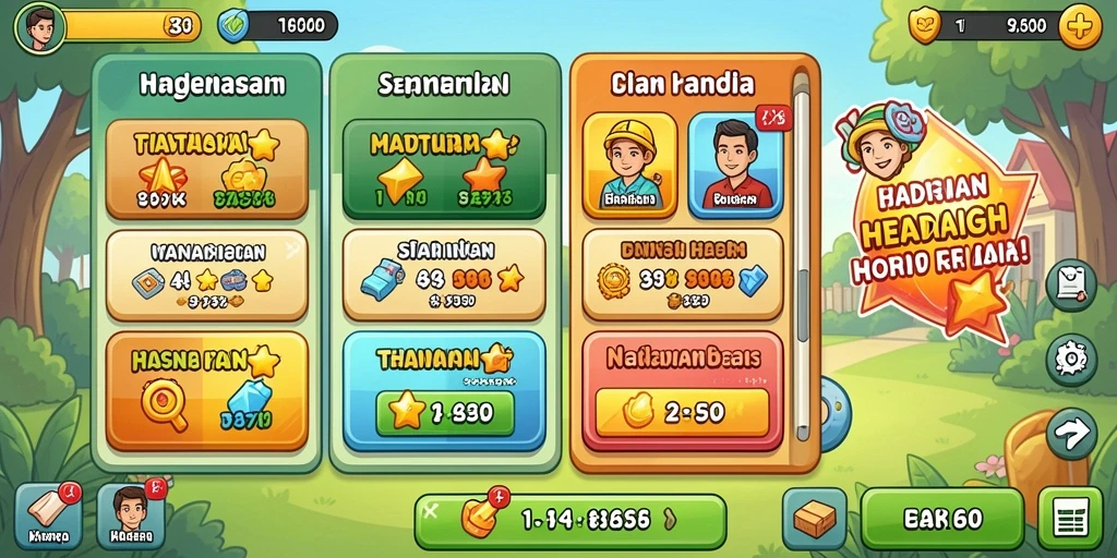 Keseruan bermain bersama teman-teman.